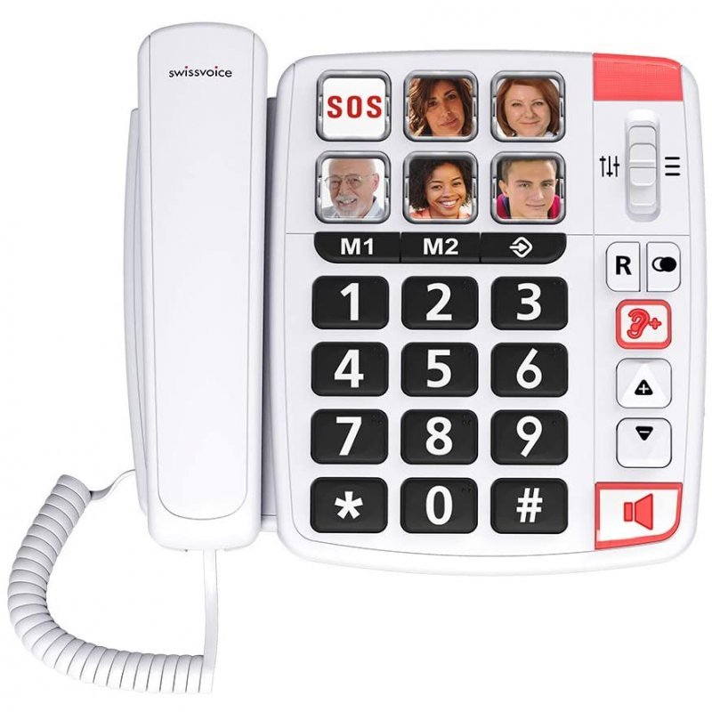 SWISSVOICE TELEFONO FIJO COMPACTO XTRA 1110 U BLANCO