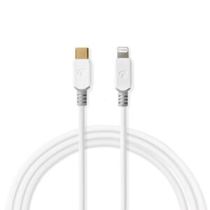 NEDIS CABLE USB | APPLE LIGHTNING | LIGHTNING DE APPLE 8-PIN | USB TYPE-C  MACHO | ORO | 2.00 M