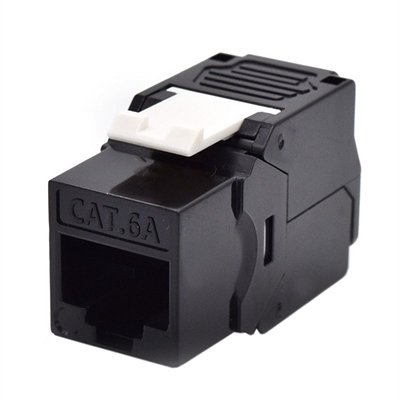 WP Keystone Cat. 6a UTP RJ45/Hembra Negro 1 WP Keystone Cat. 6a UTP RJ45/Hembra Negro