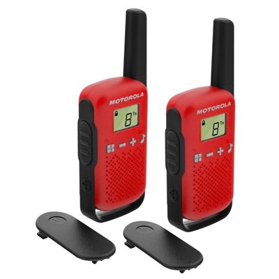MOTOROLA T42 Walkie Talkie 4Km 16CH Rojo Duo 1 MOTOROLA T42 Walkie Talkie 4Km 16CH Rojo Duo