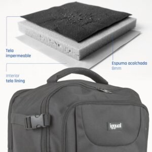 iggual Mochila portátil 15.6"-17" Voyage Pro Tech