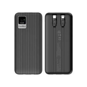 Coolbox PowerBank DP20 20000MAH LCD Negro Carg Ráp