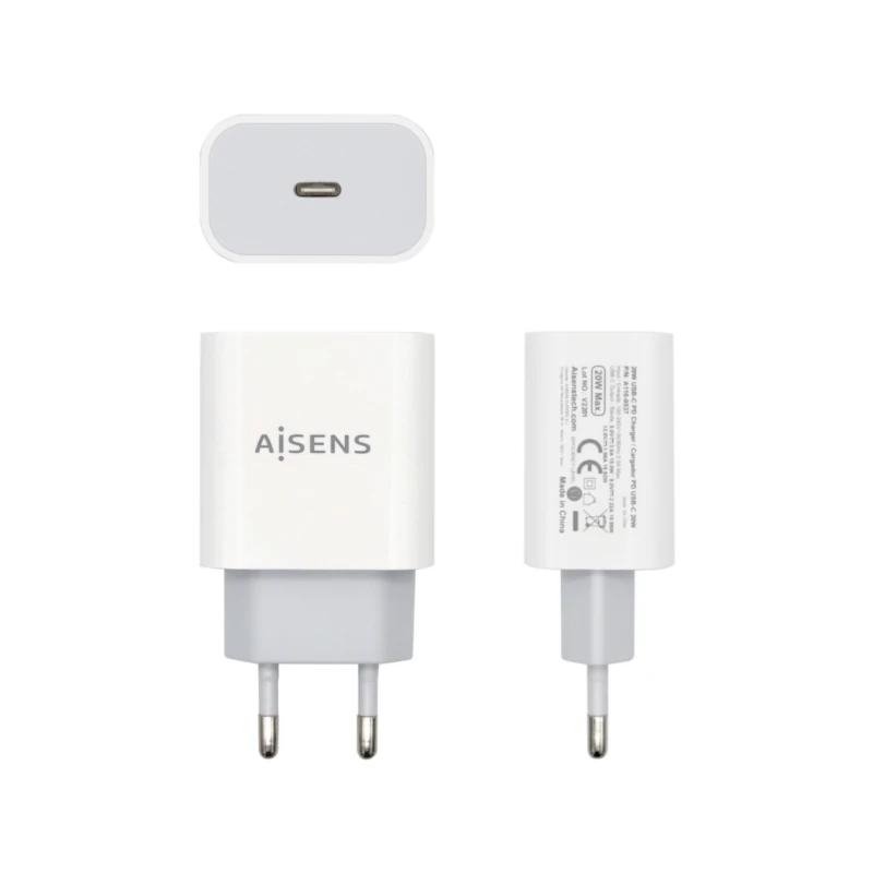 Aisens Cargador 20W USB-C PD3.0 1xUSB-C Blanco