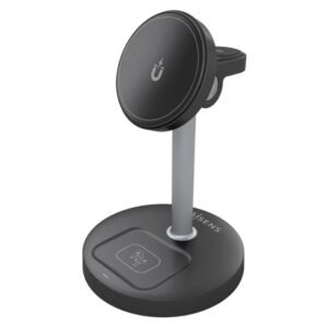 Aisens Cargador Inalámbrico USBC 15W 3 en 1 Negro