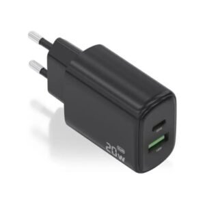 Aisens Cargador GaN 20W USB-C PD 3.0 USB-A QC3.0