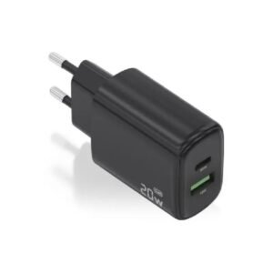 Aisens Cargador GaN 20W USB-C PD 3.0 USB-A QC3.0