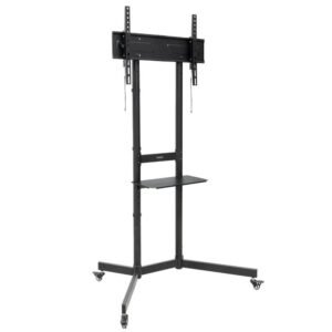 Tooq Soporte Suelo Ruedas "KEFRÉN" 37-70", Negro