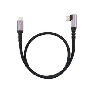 Nanocable Cable USB-C 3.2 GEN2 Acodado 100W 1 M