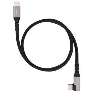 Nanocable Cable USB-C 3.2 GEN2 Acodado 100W 2 M