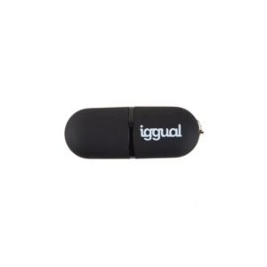 iggual Lápiz USB 2.0 16GB PEN16 negro con tapa