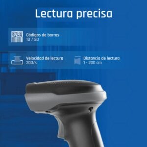 iggual Lector código barras 2D Bluetooth 2.4G base