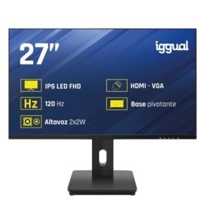 iggual Monitor 27" VGA HDMI 120Hz pivotante AA MM