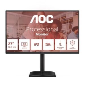 AOC Q27E4U Monitor 27" 2K 120Hz HDMI USB DP IPS AA