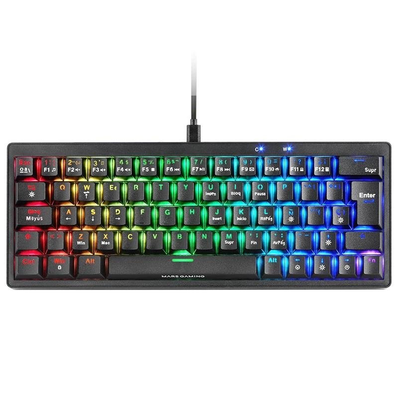 MARS GAMING TECLADO MECÁNICO RGB COMPACTO 60% 1 MARS GAMING TECLADO MECÁNICO RGB COMPACTO 60%