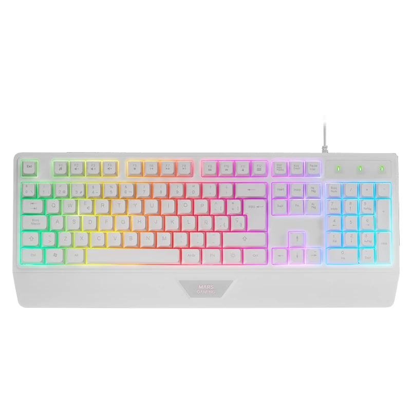Mars Gaming Teclado MK124 Blanco 1 Mars Gaming Teclado MK124 Blanco